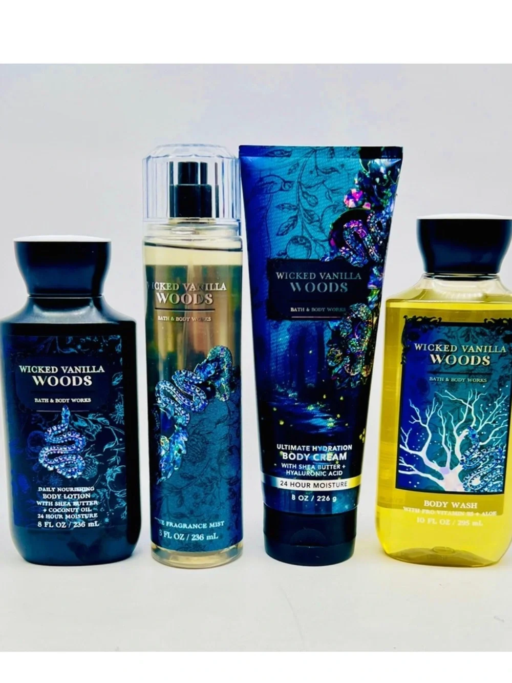 🖤 Bath & Body Works Wicked Vanilla Woods 7 Pc Collector Set 🐍✨